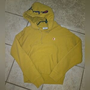 Champion Mustard Yellow Pullover Hoodie